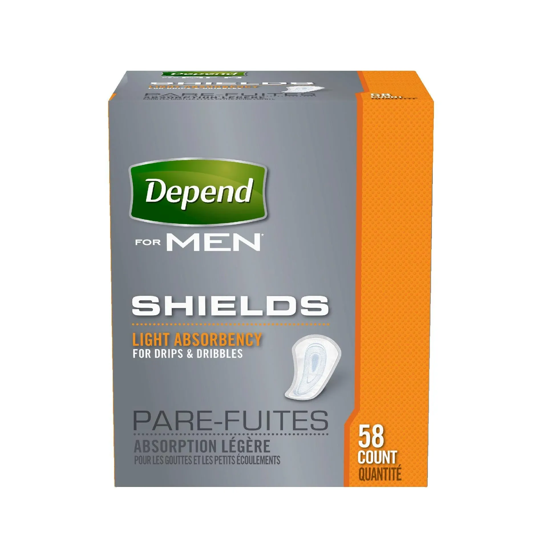 Depend for Men Shields Light Absorbency