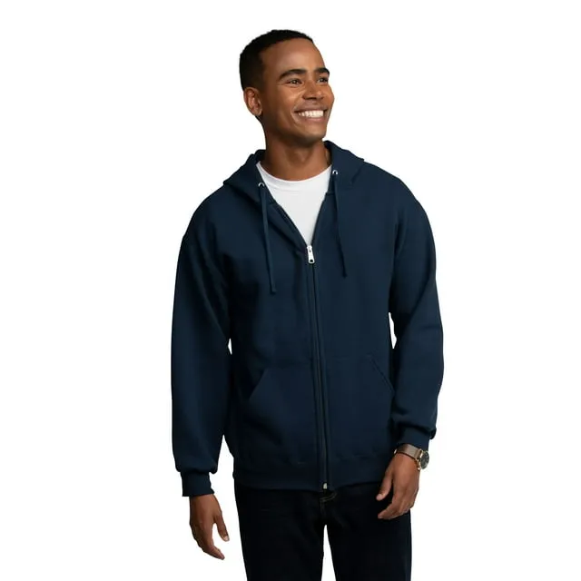 Fruit of the Loom Men's EverSoft Fleece Full Zip Hoodie Jacket