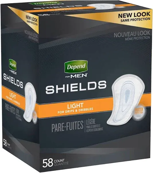 Depend for Men Shields Light Absorbency