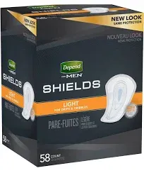 Depend for Men Shields Light Absorbency