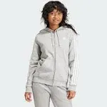 Adidas Women's Essentials Fleece 3-Stripes Full-Zip Hoodie