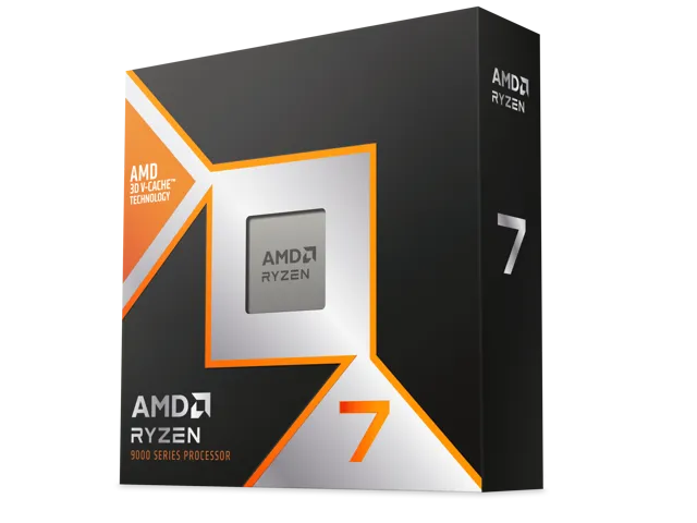 AMD Ryzen 7 9800X3D - Ryzen 7 9000 Series Zen 5 8-Core 5.2 GHz - Socket AM5 120W - AMD Radeon Graphics Desktop Processor - 100-100001084WOF